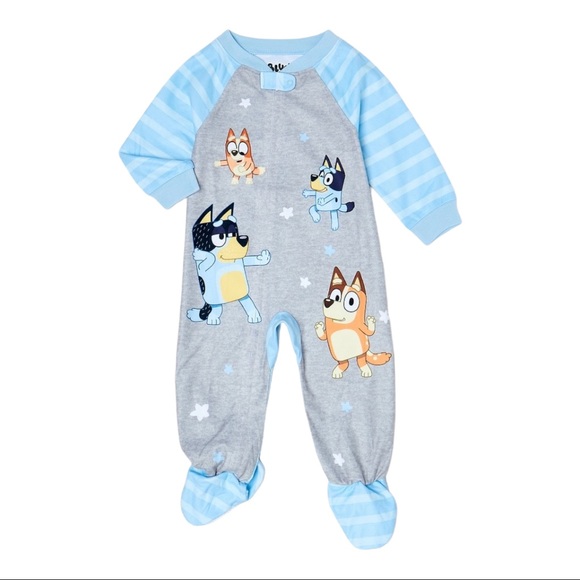 Bluey Pajamas Bluey Toddlers 5t Blanket Sleeper Footed Pajamas